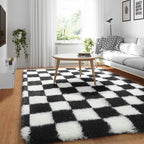 KICMOR Black and White 3x5 Rugs - Image 5