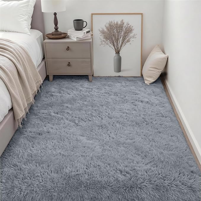 6x9 Area Rugs for Living Room Bedroom: Ultra Soft Fluffy Shag Rug Upgrade - Image 3