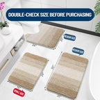 OLANLY Luxury Toilet Rugs U-Shaped 24x20, Extra Soft and Absorbent Microfiber - Image 2