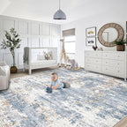 XLUEZ 9x12 Area Rug for Living Room, Washable Modern Abstract Large Area Rug - Image 5
