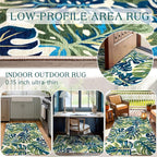 3x5 Botanical Entry Rug - Image 5
