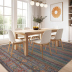 Nakagishi 7X9 Area Rugs Living Room: Washable Large Vintage Rug Neutral - Image 6