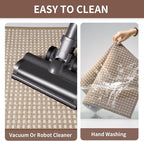YDKGL Kitchen Rugs Non Slip Washable, Rubber Backing Soft Chenille Braided - Image 7