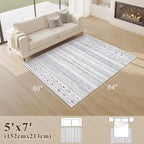 cotiled 5x7 Area Rugs Living Room Rug: Washable Boho Rugs - Image 2
