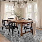 Latte&Fog 5x7 Area Rugs for Living Room Bedroom, Vintage Grey Washable Rug - Image 6