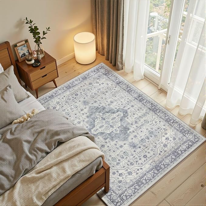 Rugxara 3x5 Washable Entryway Rug, Non Slip Boho Runner Rugs - Image 2