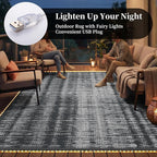 MontVoo Outdoor Rug Waterproof 8x10 ft - Image 2