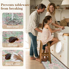 Boho Kitchen Mats for Floor 2 Piece Set Anti Fatigue Cushioned PVC Kitchen Rugs - Image 5