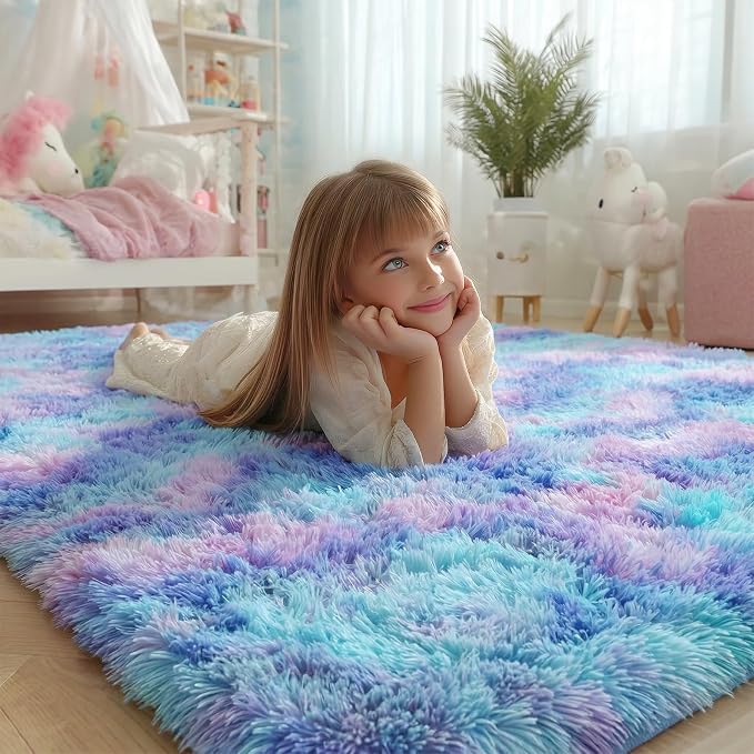 PAGISOFE Adorable Rainbow Mermaid Rugs - Image 2