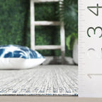 SAFAVIEH Courtyard Collection 8' x 10' Grey/Navy CY8521 Indoor/ Outside - Image 4