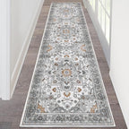 HEBE Hallway Runner Rug 2'x8' Washable Vintage Distressed Area Rugs Non Slip by HEBE