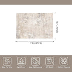 3x5 Washable Entryway Rug – Non-Slip Rubber Backed Small Area Rug - Image 2