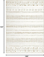 cotiled 10x12 Area Rugs Living Room Rug: Washable Boho Rugs - Image 2