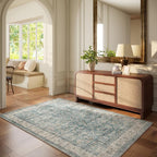 Machine Washable Entryway Throw Rug: Door Mat Indoor Entrance 4x6 Rug Boho - Image 4