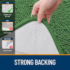OLANLY Toilet Rugs U-Shaped 20x20, Extra Soft Absorbent Chenille Contour - Image 6