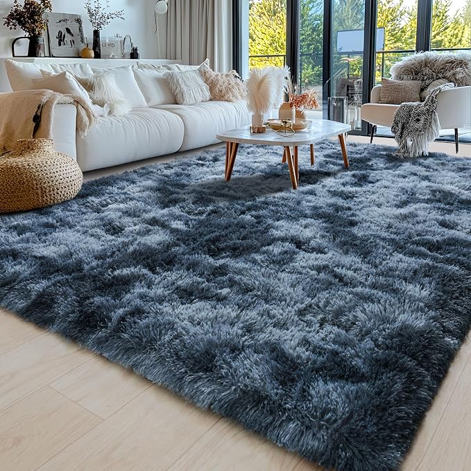 Area Rugs 9x12 for Living Room, Ultra Soft Fluffy Rugs for Bedroom, Non-Slip - Image 3