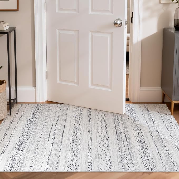 cotiled 3x5 Area Rugs Living Room Rug: Washable Boho Rugs - Image 4