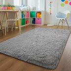 Andecor Soft Fluffy Bedroom Rugs, 8 x 10 Feet Indoor Shaggy Plush Area Rug - Image 2
