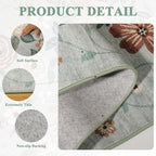 DUKINO 4x6 Feet Office Chair Mat, Lightweight Non Slip Washable Floral Area Rug - Image 6