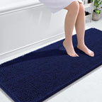 OLANLY Bathroom Runner Rugs 59x24, Soft Absorbent Chenille Bath Rugs, Rubber by OLANLY