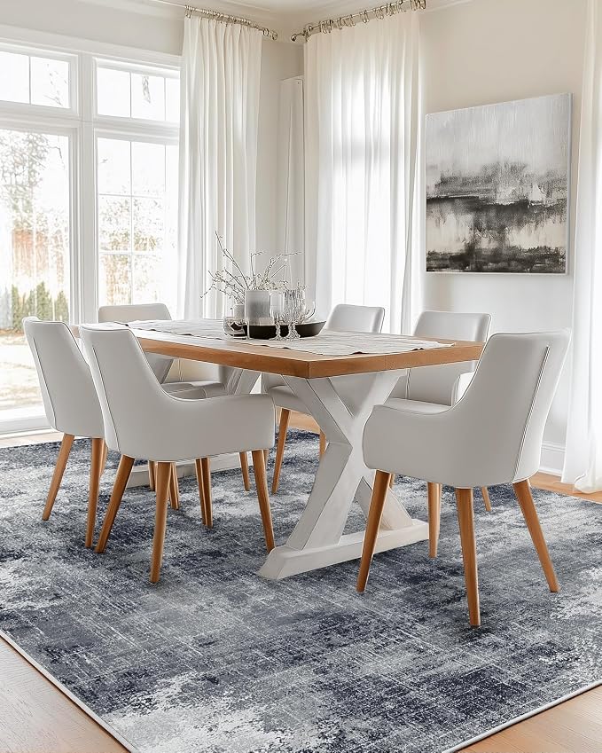 6x9 Area Rugs for Living Room, Modern Abstract Washable Rug - Image 2