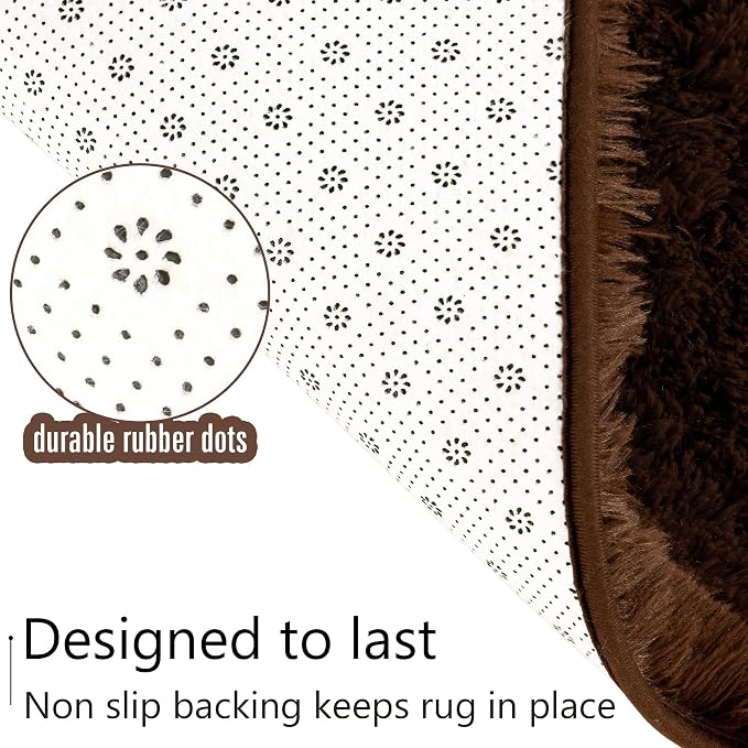 LOCHAS Ultra Soft Indoor Modern Area Rugs Fluffy Living Room Carpets - Image 7