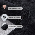 YJ.GWL Fluffy Runner Rug for Bedroom Living Room Soft Shag Rugs 2x6 Feet - Image 4
