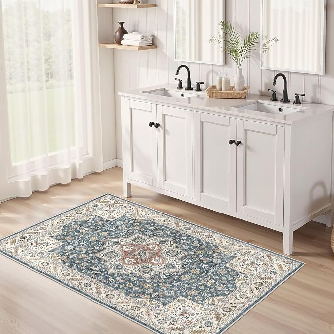 Vintage Living Room Area Rug 3x5 - Image 3