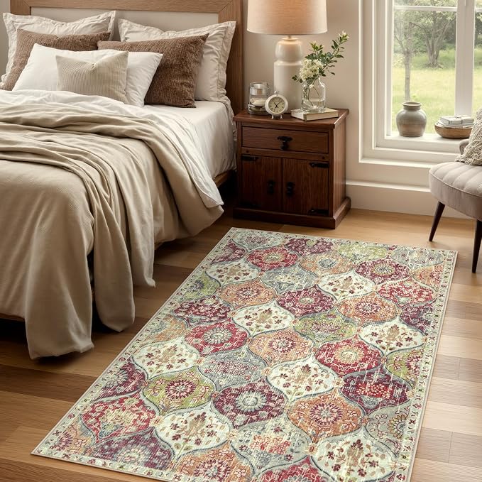Lahome Moroccan Machine Washable Rugs - Image 4
