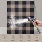 Tangsoo Checkered 4x6 Washable Easy Jute Area Rug - Image 5