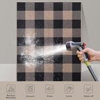 Tangsoo Checkered Easy Jute Rug 5x7 Large Washable Area Rug - Image 3