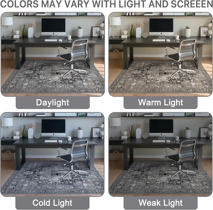 Office Chair Mat for Hardwood Tile Floor, Under Desk Carpet Protector for - Image 6