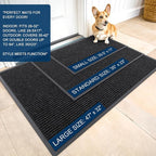 OLANLY Front Door Mat Indoor Outdoor Entrance, Waterproof Heavy Duty Doormat - Image 2