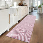 ROYHOME Modern Rug 2x6 Runners for Hallways, Abstract Kitchen Runner Rugs Non - Image 2