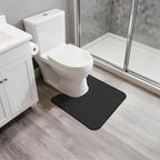 Bosap Toilet Rugs U Shaped Bathroom Rug, Machine Washable Non Slip Quick Dry - Image 6