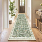 Yamaziot Washable Runner Rug 2x6 – Non Slip Boho Floral Hallway Runner Rug - Image 8