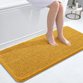 OLANLY Bathroom Runner Rugs 47x20, Soft Absorbent Chenille Bath Rugs, Rubber by OLANLY