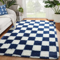 KICMOR Navy Blue and Cream White Rugs by KICMOR
