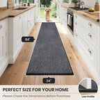 PURRUGS Dirt Trapping Door Mat 24" x 84", Non-Slip Machine Washable Entryway Rug - Image 8