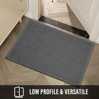 HIYARD Sturdy Front Door Mat, Absorbent Muddy Dirt Resist Welcome Door Mats - Image 6