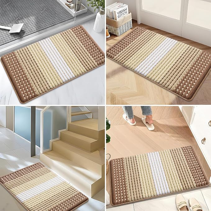 Kitinjoy Indoor Outdoor Door Mat, 59x36 Non-Slip Absorbent Dirt Trapper - Image 6