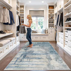 Modern Abstract 4x8 Area Rug: Wide Rugs - Image 4