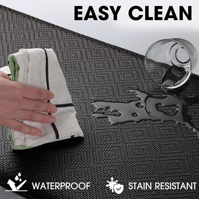 Mattitude Kitchen Mat Cushioned Anti-Fatigue Floor Mat Water Resistant Non-Slip - Image 4