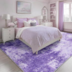 RELEANY Washable Area Rugs Square 8ft Non-Slip Modern Abstract Soft - Image 7