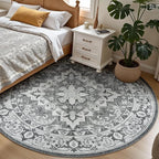 Lessymo 8FT Washable Round Area Rugs - Image 2