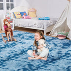 Ultra Soft Rug for Living Room, 8X10 Fluffy Shag Area Rug for Bedroom, Modern - Image 2