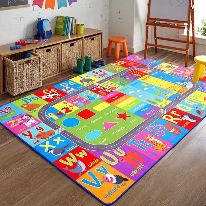 HOMORE Kids Rug, 6x9 Kids Educational Area Rugs - Image 8