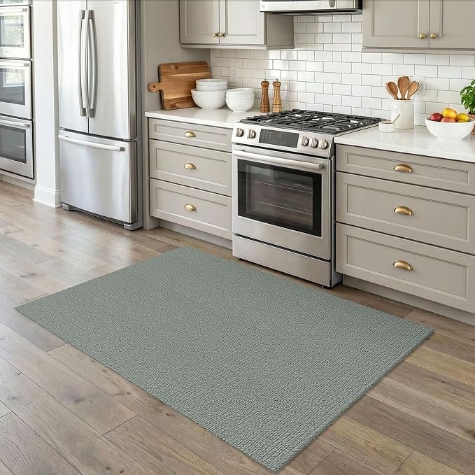EARTHALL Washable Area Rug 4x5 Ft Non Slip Rugs - Image 2