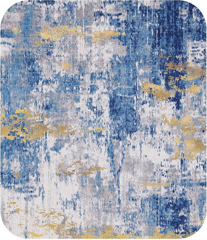 RELEANY Washable Area Rugs7'x9' Non-Slip Modern Abstract Soft - Image 9
