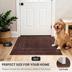 PURRUGS Dirt Trapping Door Mat 24" x 35.5", Non-Slip/Skid Machine Washable - Image 8